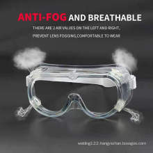 Transparent Clear Plastic Anti Fog Protective Safety Goggles